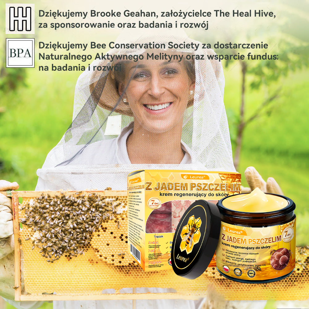 🌿🌿 Leurea® Krem Regenerujący z Jadem Pszczelim🔥 Naturalna regeneracja skóry, wygładzenie zmarszczek i promienna cera-50 ml
