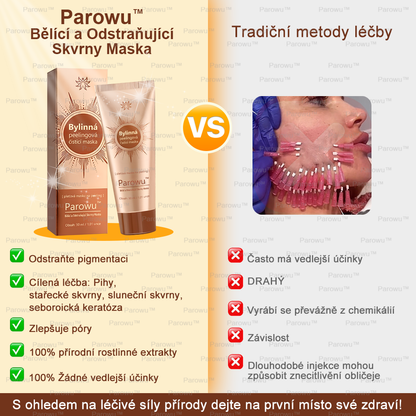 💟 Parowu™ Bělící a Odstraňující Skvrny Maska -🍀Přírodní složky trvale odstraňují pigmentové skvrny, stařecké skvrny, pihy a sluneční skvrny.