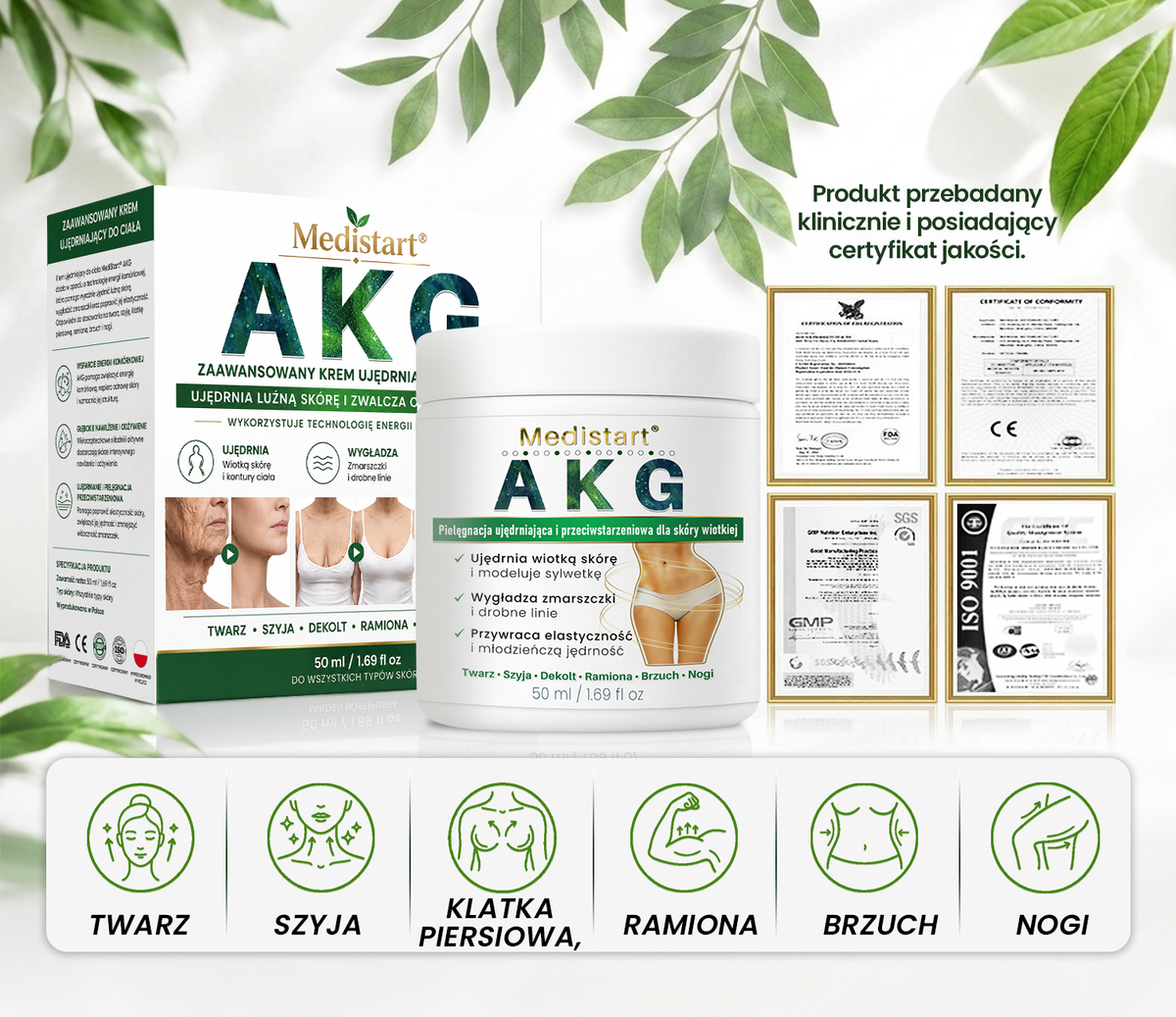 Medistart® AKG – Ujędrniająca pielęgnacja skóry przeciw oznakom starzenia 🌲