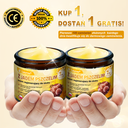 ✨Leurea® Jad Pszczeli Regeneracja Skóry Krem🔥 Naturalna regeneracja skóry, wygładzenie zmarszczek i promienna cera-50 ml