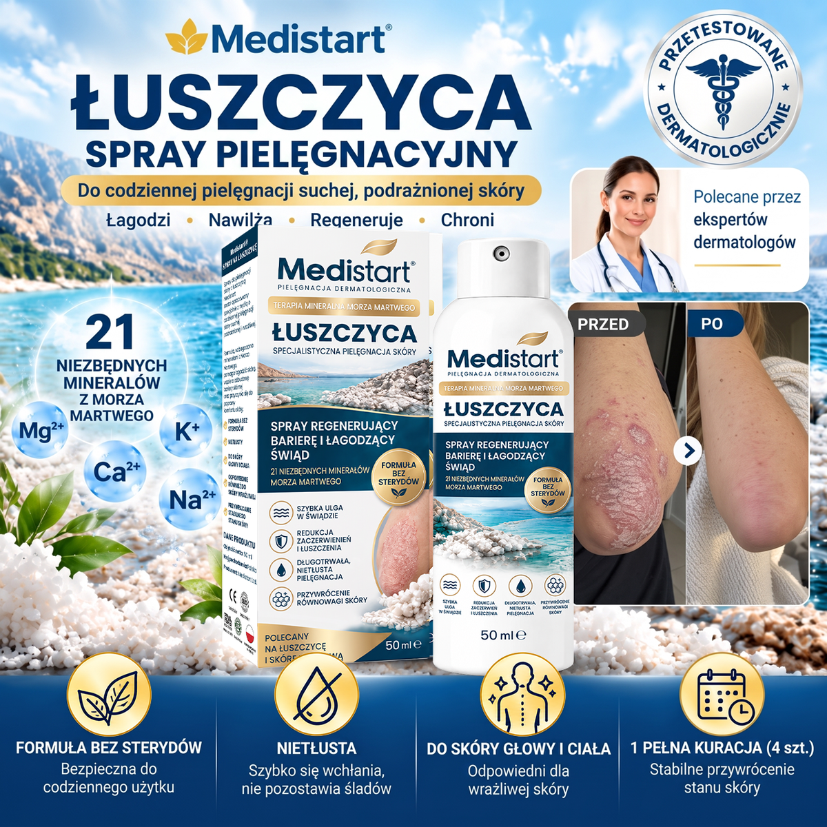 Medistart® Specjalistyczna Pielęgnacja Skóry z Łuszczycą