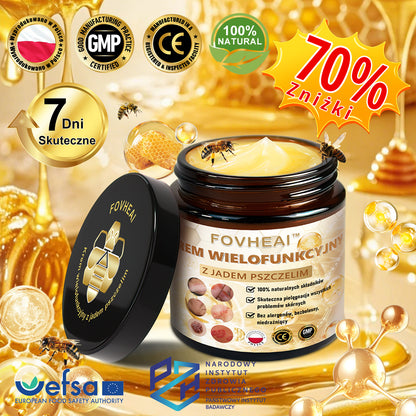 💎🏆FOVHEAl™ Krem wielofunkcyjny z jadem pszczelim - Polecane przez dermatologów – Odpowiednie dla każdego wieku