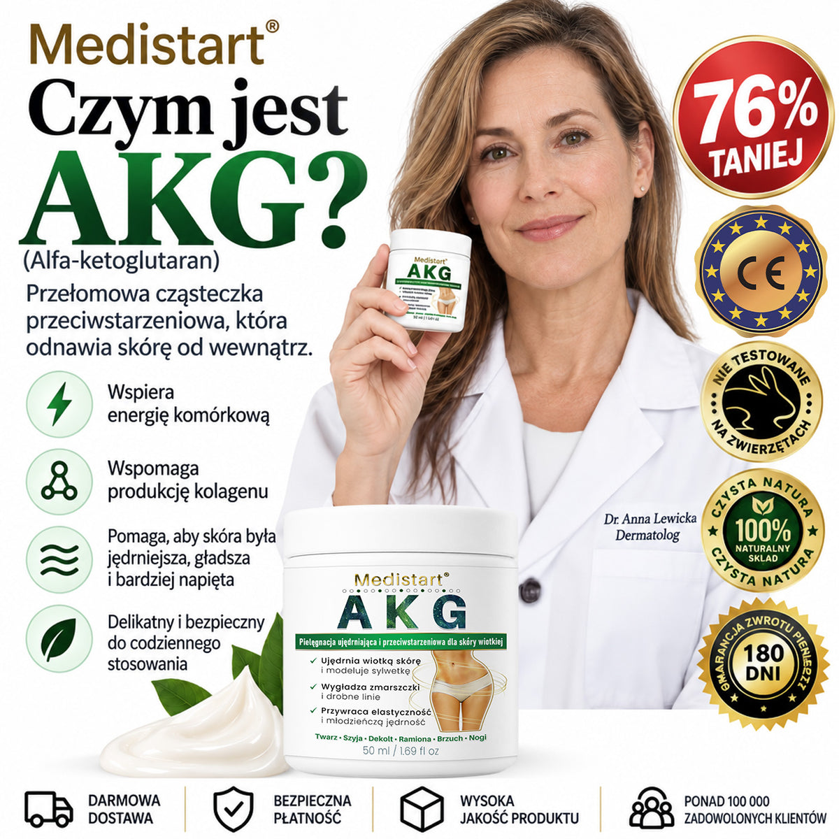 Medistart® AKG – Ujędrniająca pielęgnacja skóry przeciw oznakom starzenia 🌲