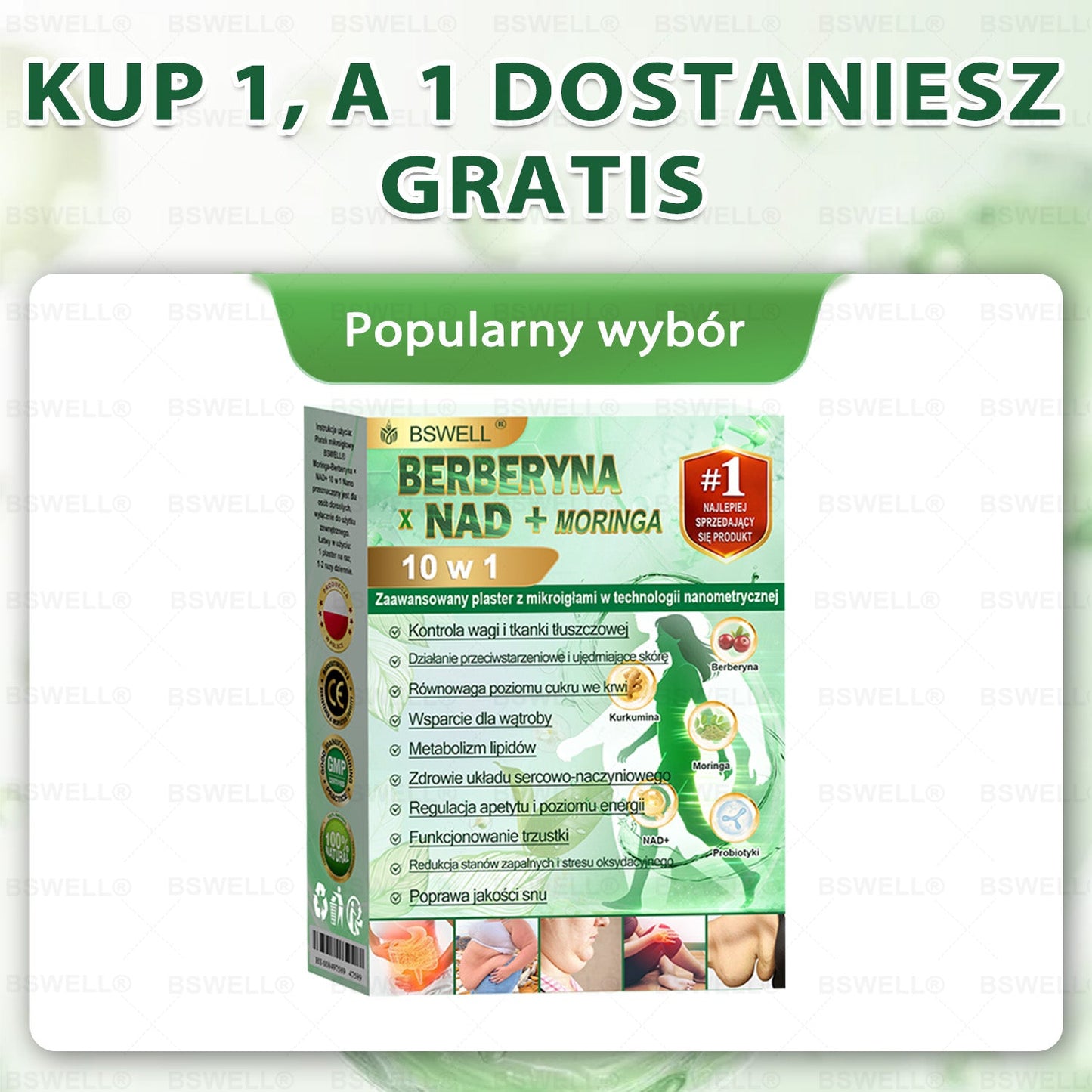 💟 BSWELL® Nano mikroigłowy plaster wyszczuplający (Raz dziennie, efekty już po 28 dniach ✅ Wspiera odchudzanie, serce, cukrzycę, sen, jelita, stawy i więcej.