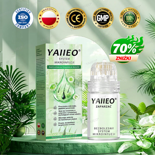 🌿 𝐘𝐀𝐈𝐈𝐄𝐎® Bezbolesny System Mikroinfuzji Głębokie blokowanie DHT, reaktywacja mieszków włosowych i widoczny wzrost włosów