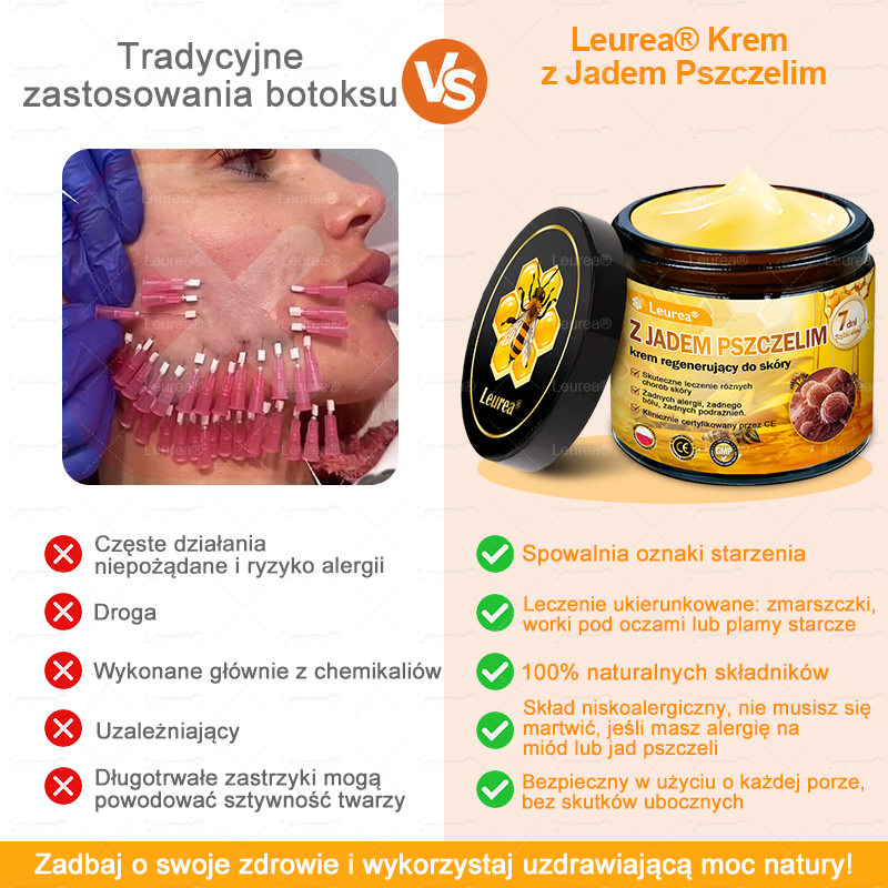 ✨Leurea® Jad Pszczeli Regeneracja Skóry Krem(👨‍⚕‍CE zatwierdzone)👍✅