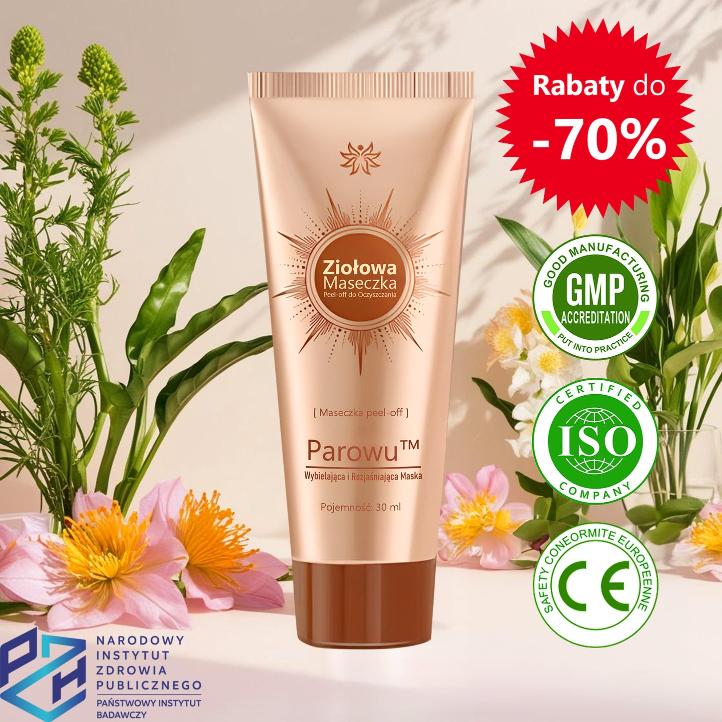 🔥 Parowu™ Wybielająca i Rozjaśniająca Maska - Naturalne składniki trwale usuwają plamy, piegi i przebarwienia🔥🔥🔥